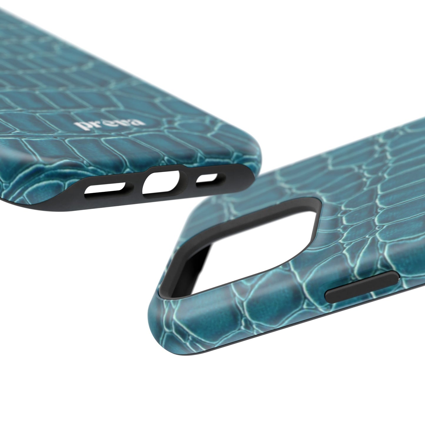 Teal Croc Phone Case