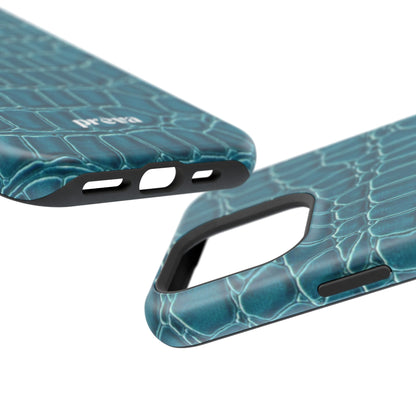 Teal Croc Phone Case