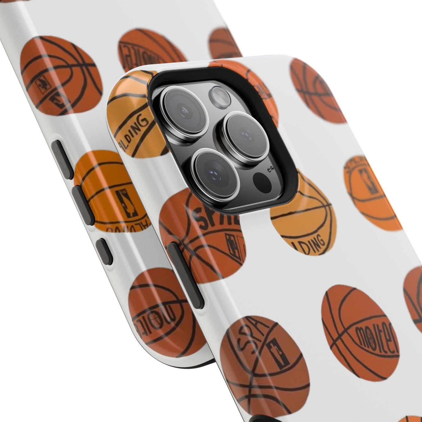 White Basketball Phone Case