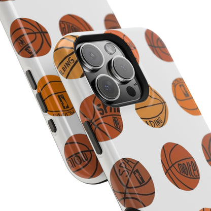 White Basketball Phone Case