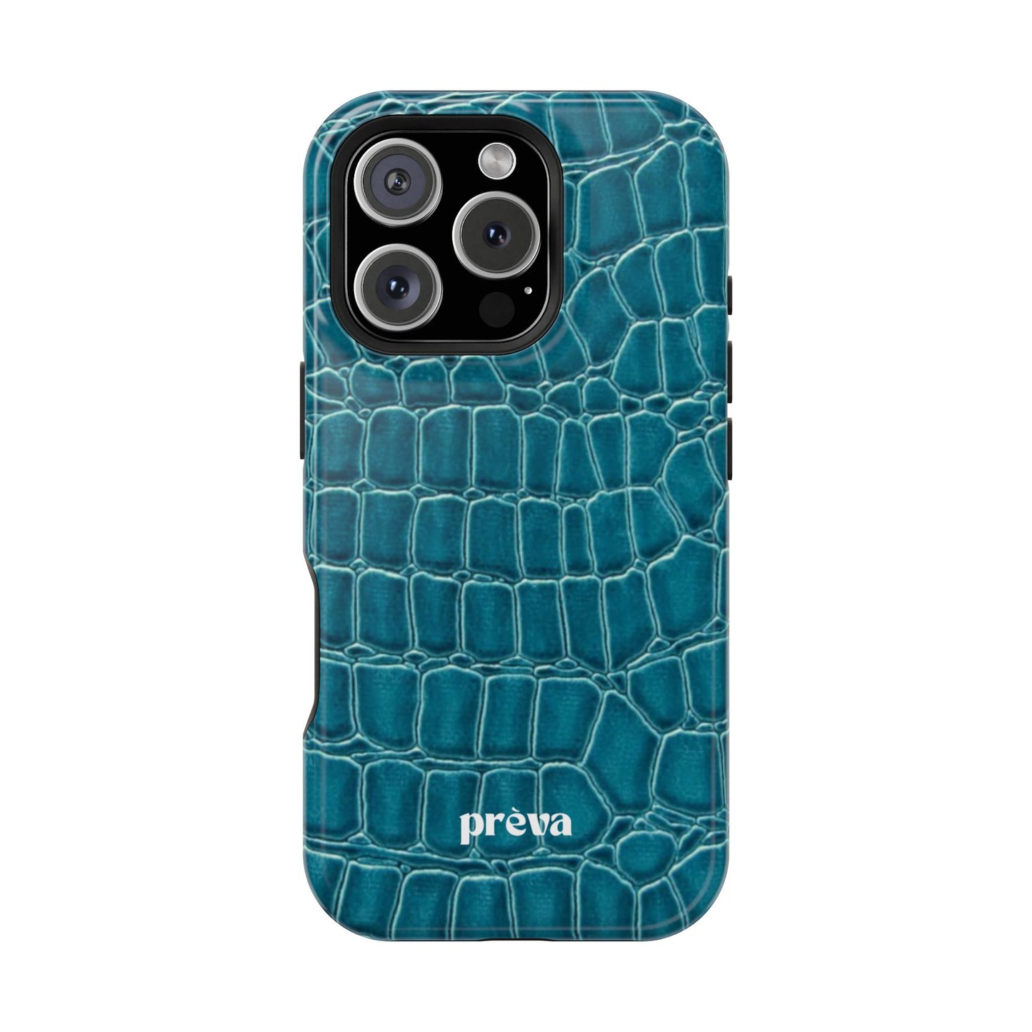 Teal Croc Phone Case