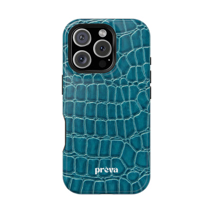 Teal Croc Phone Case