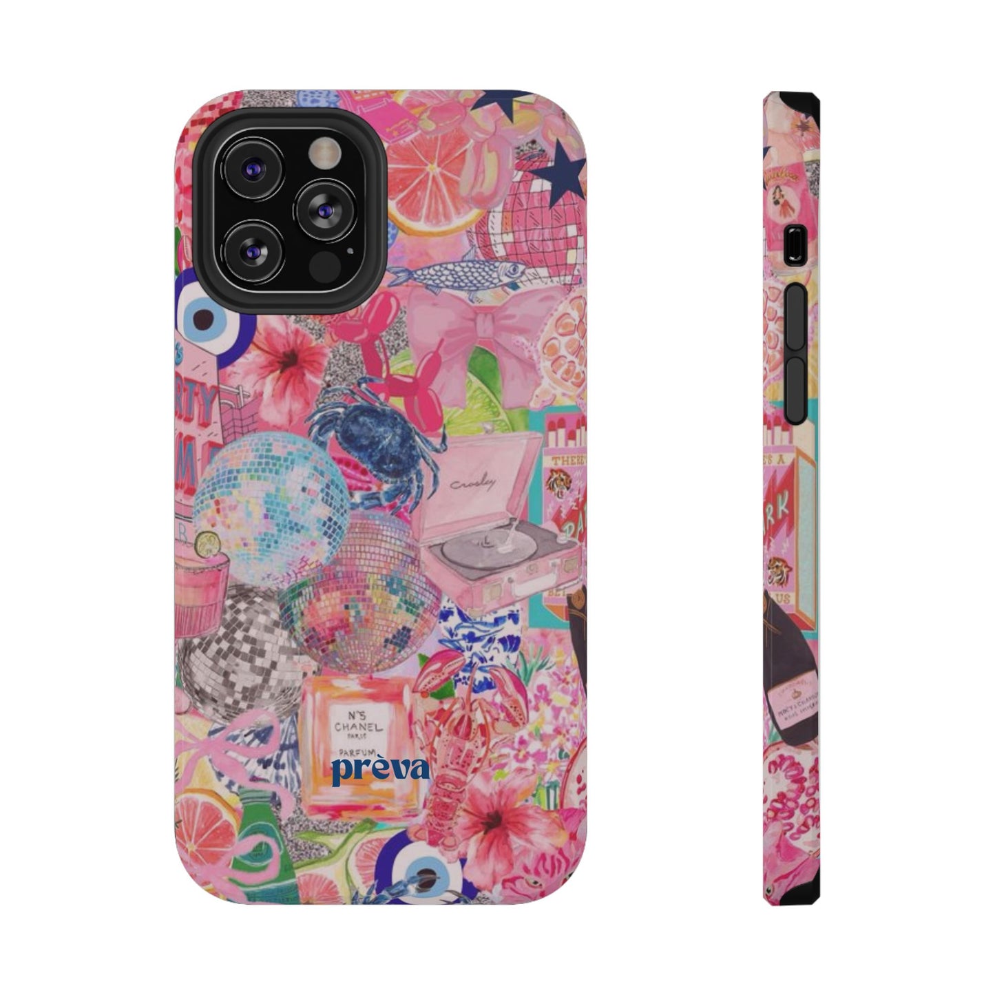 Floral & Pink Collage Phone Case