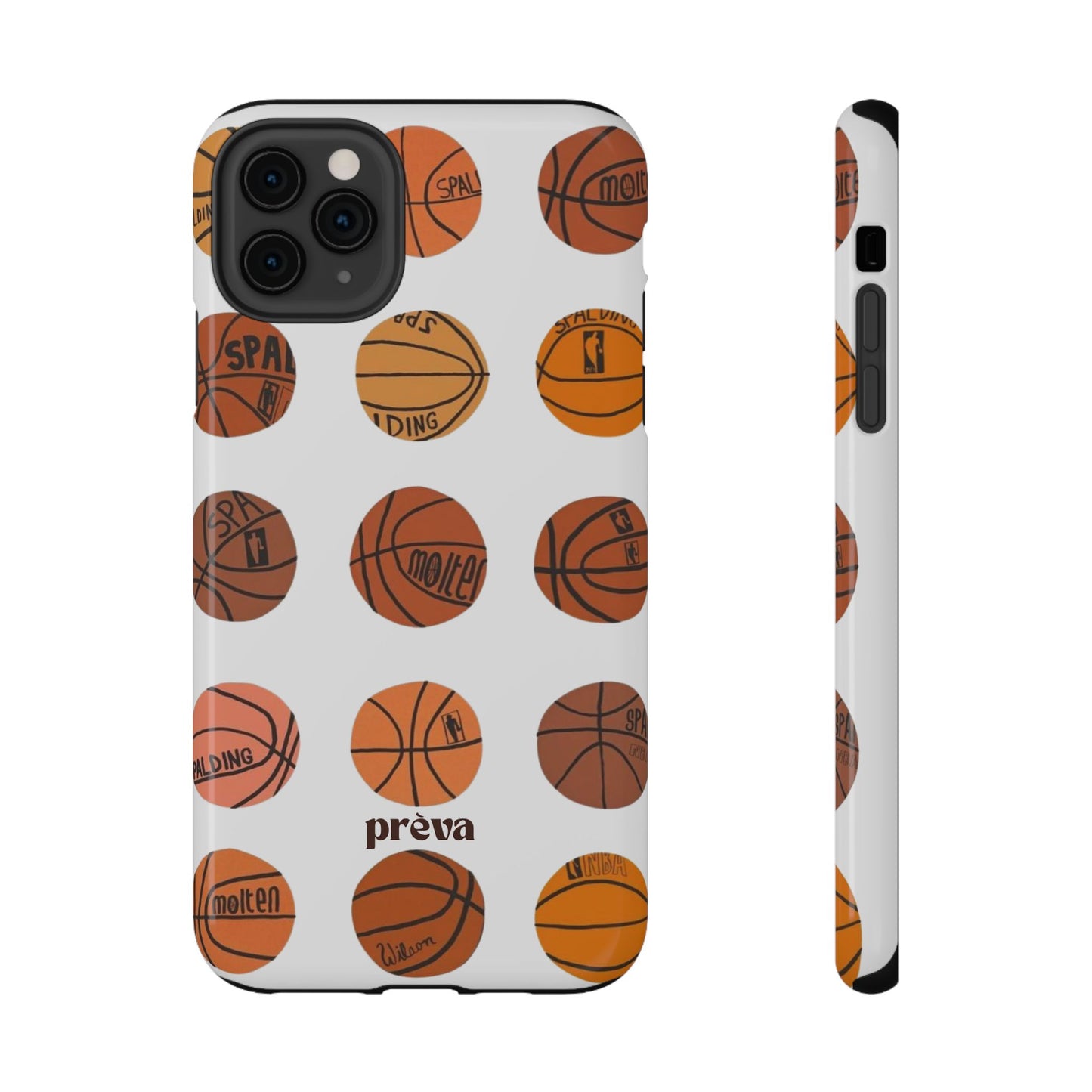 White Basketball Phone Case