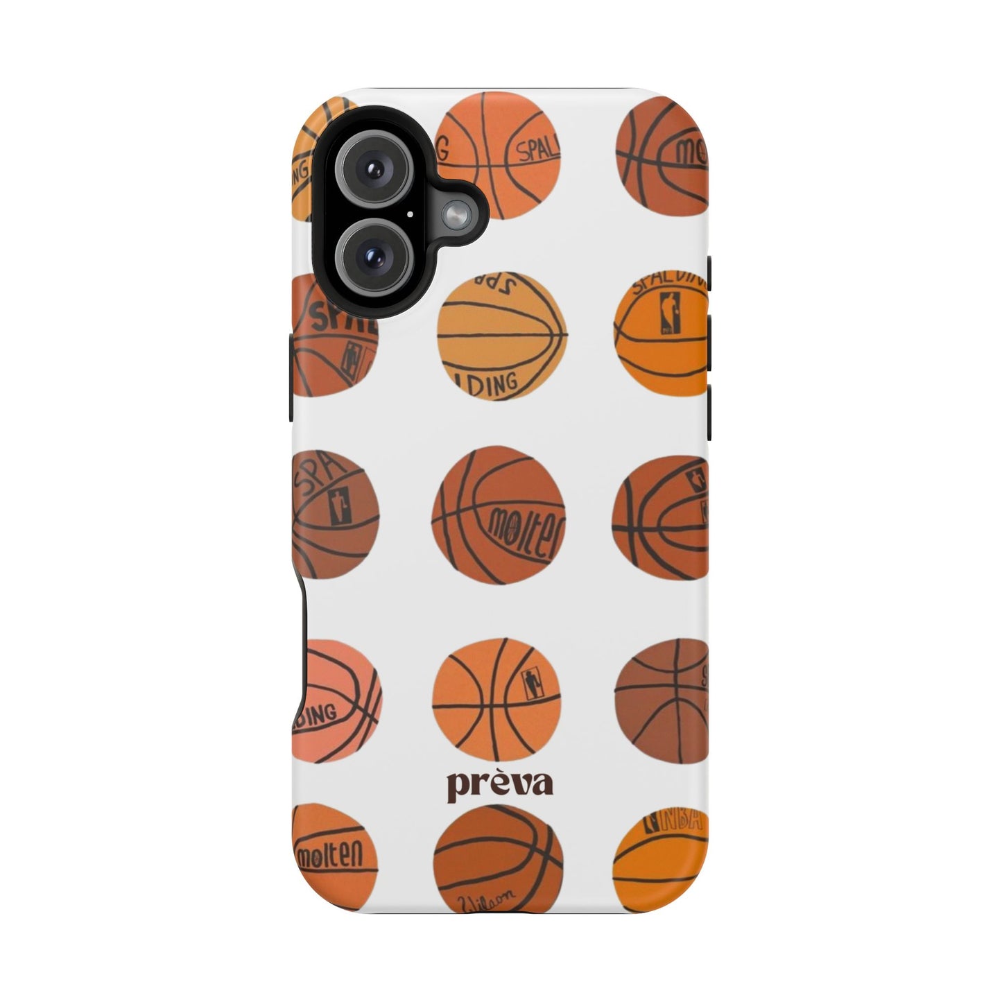 White Basketball Phone Case
