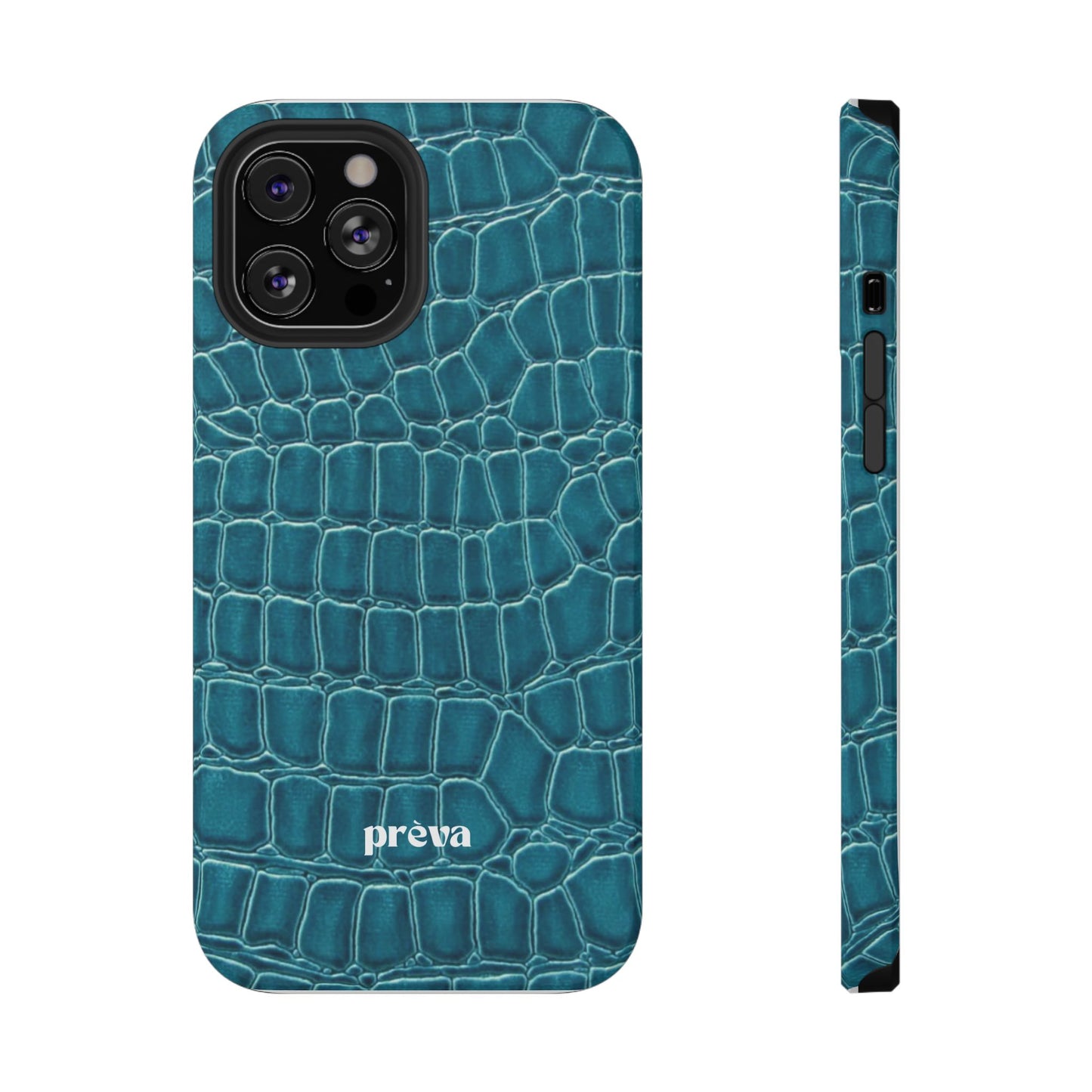 Teal Croc Phone Case