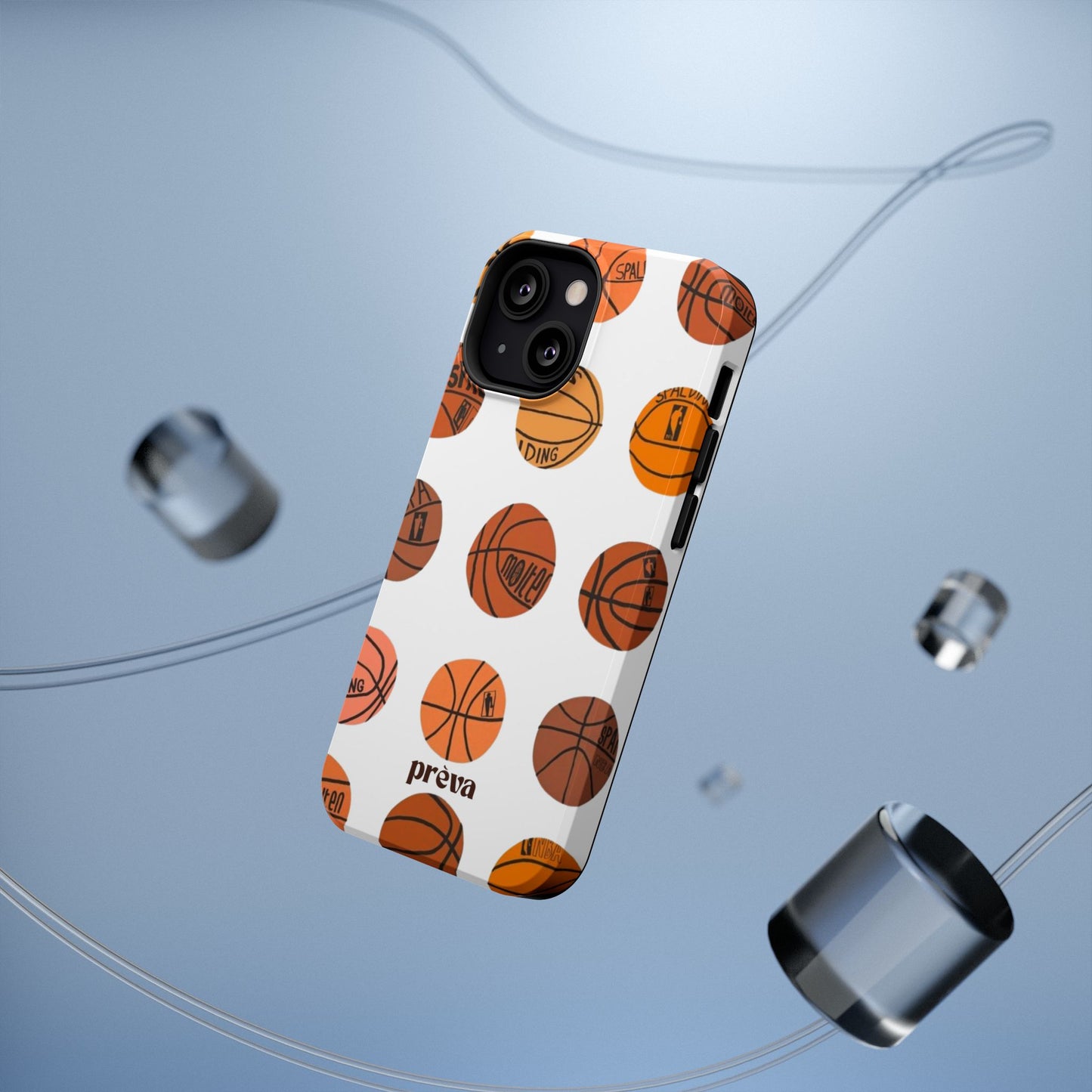 White Basketball Phone Case