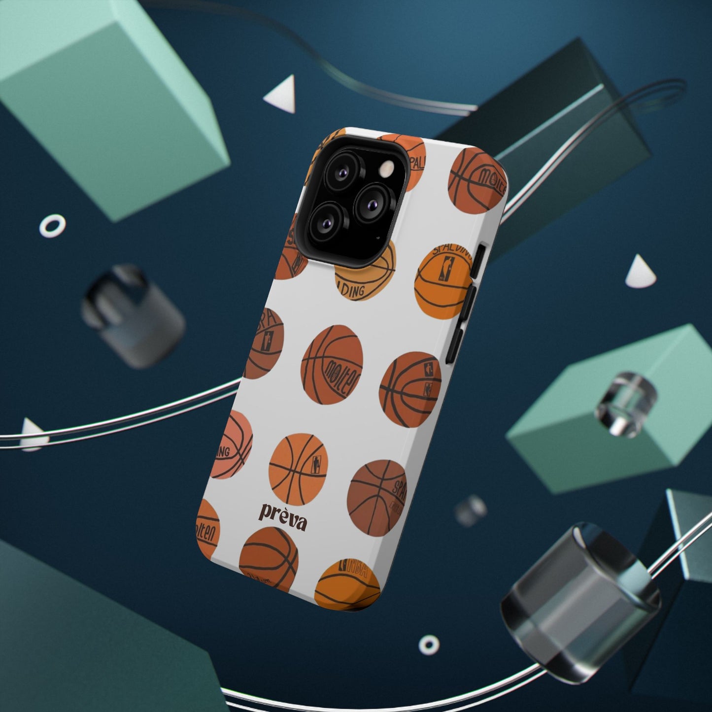 White Basketball Phone Case