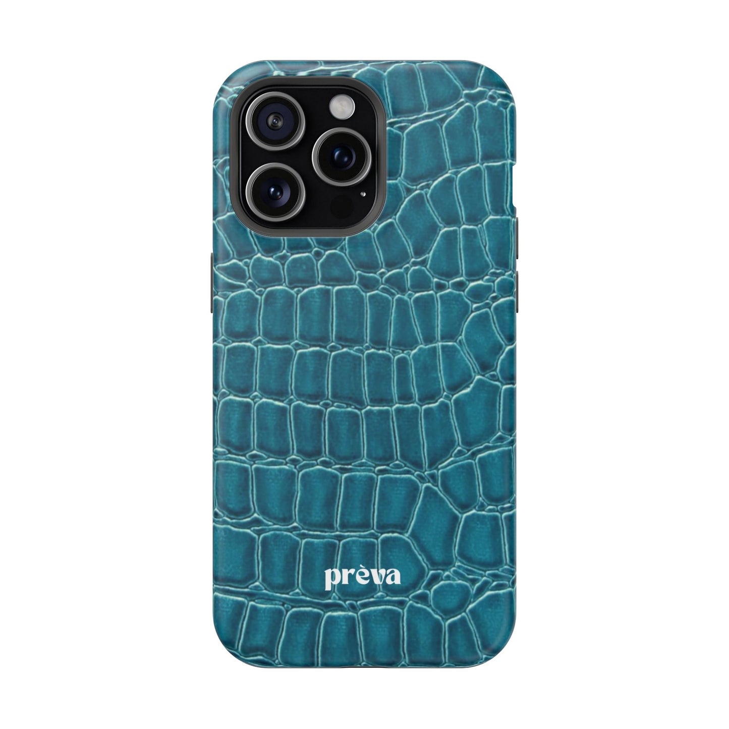 Teal Croc Phone Case