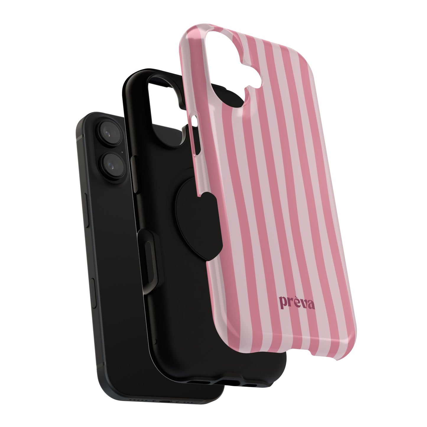 Pink Striped Phone Case