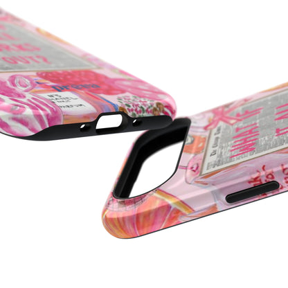 Pink "What If It All Works Out?" Collage Phone Case