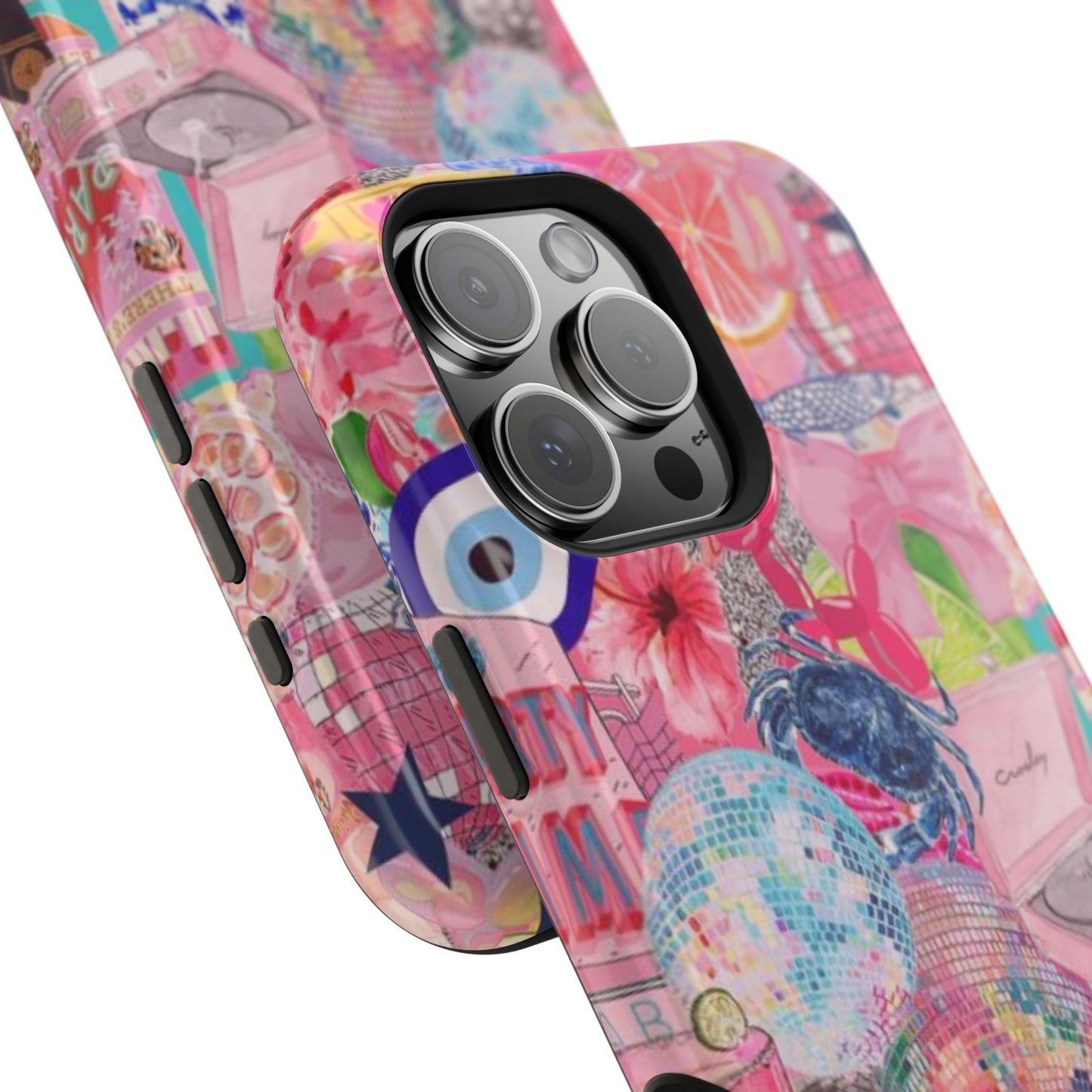 Floral & Pink Collage Phone Case