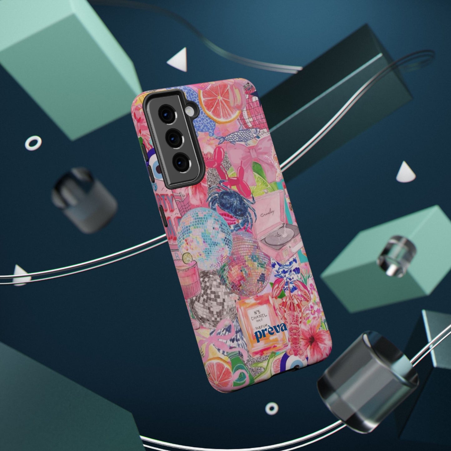Floral & Pink Collage Phone Case