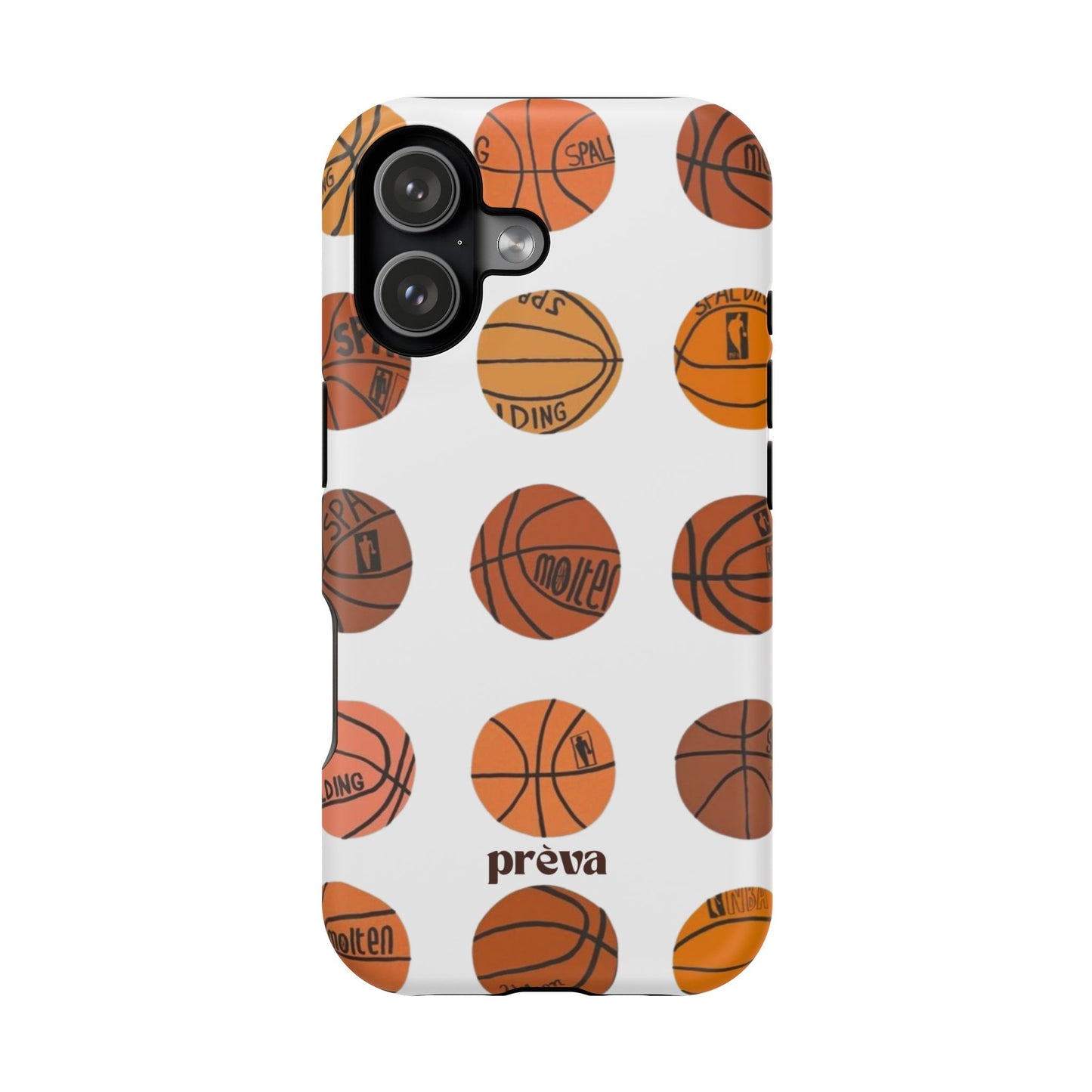 White Basketball Phone Case