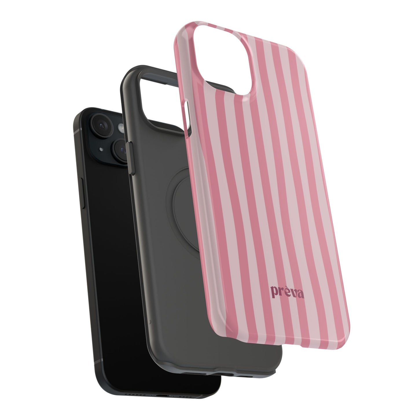 Pink Striped Phone Case