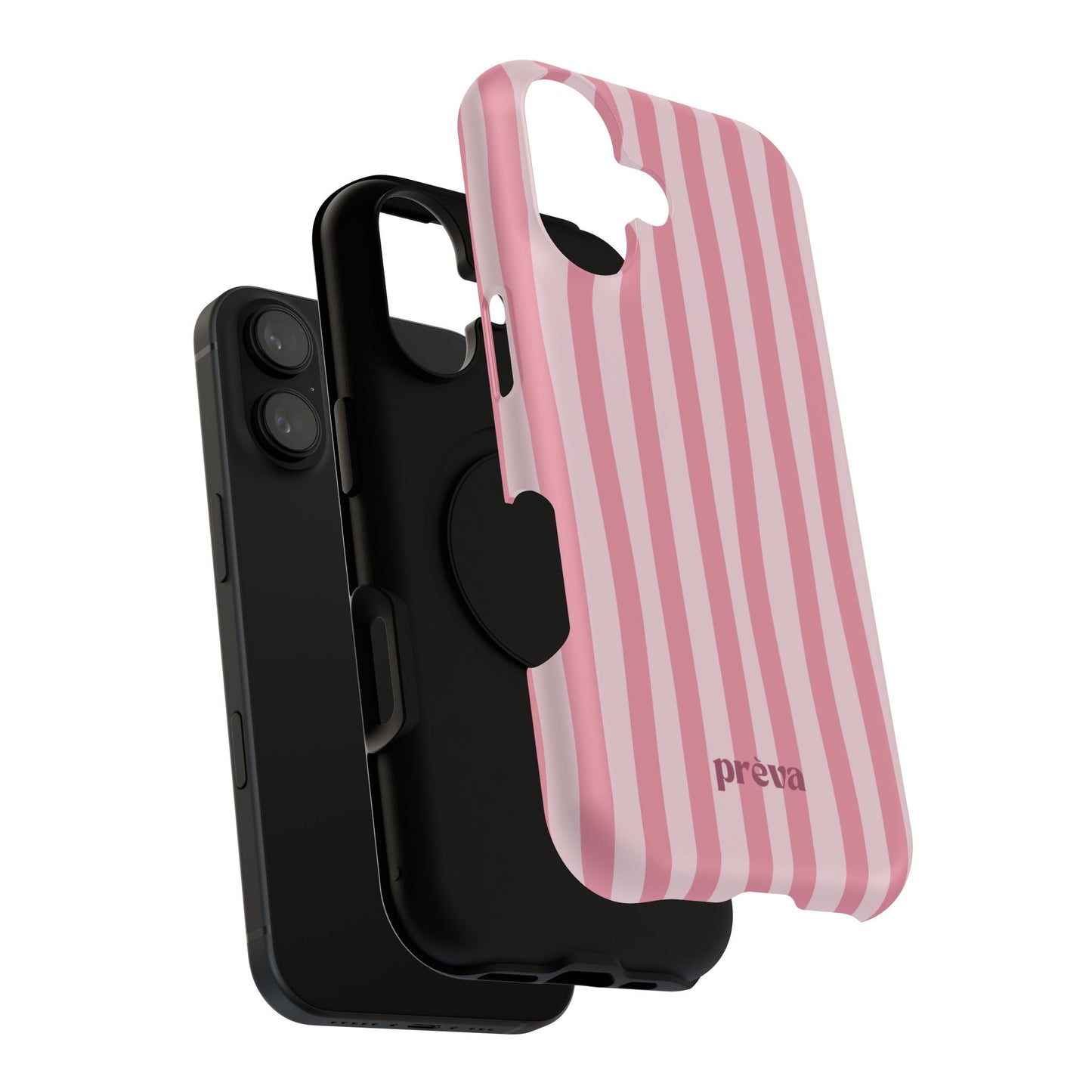 Pink Striped Phone Case