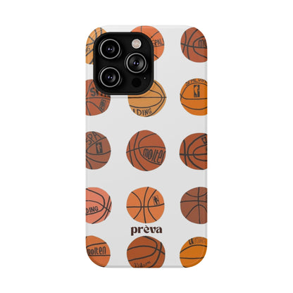 White Basketball Phone Case