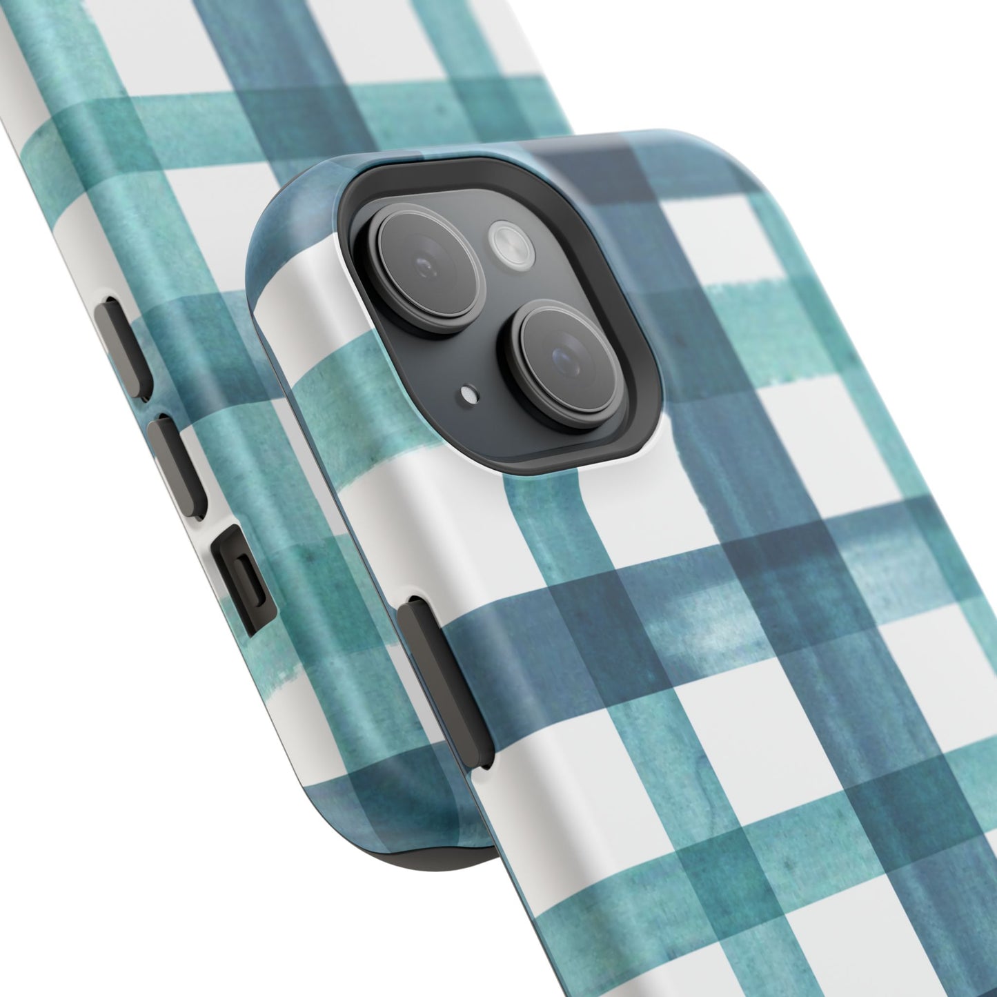 Teal Plaid Phone Case