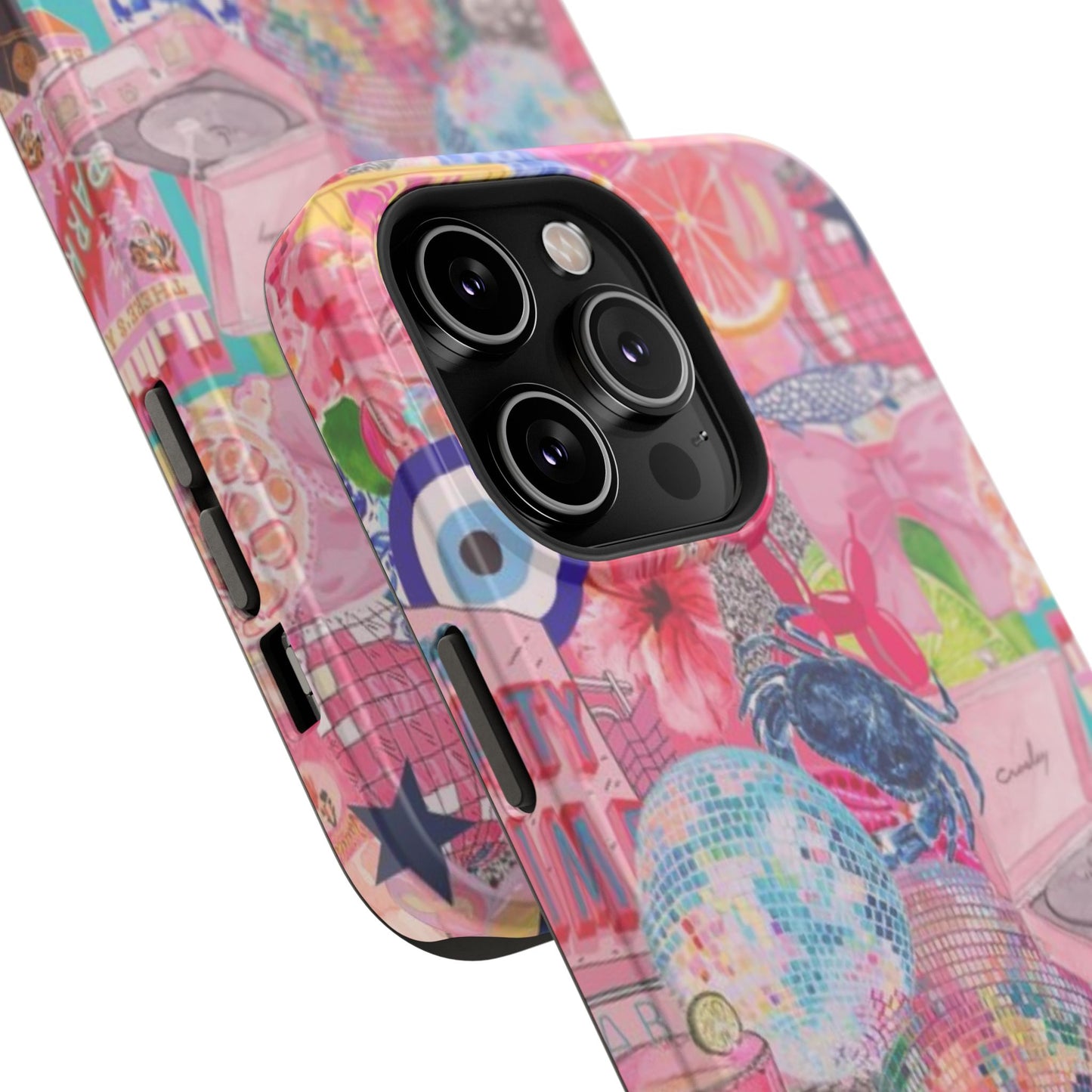 Floral & Pink Collage Phone Case