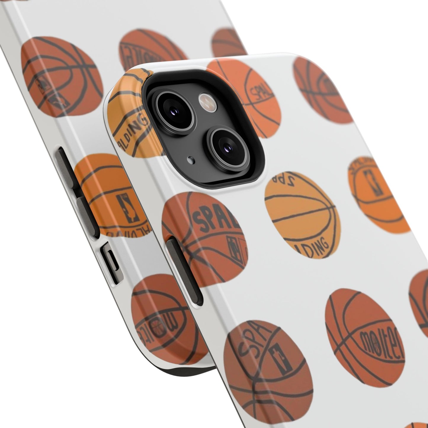 White Basketball Phone Case