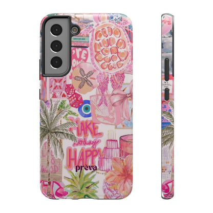 Pink Tropical Collage Phone Case