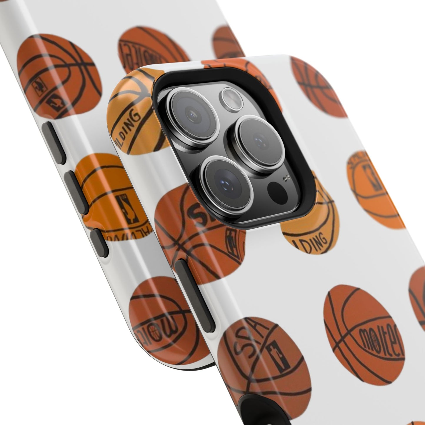 White Basketball Phone Case