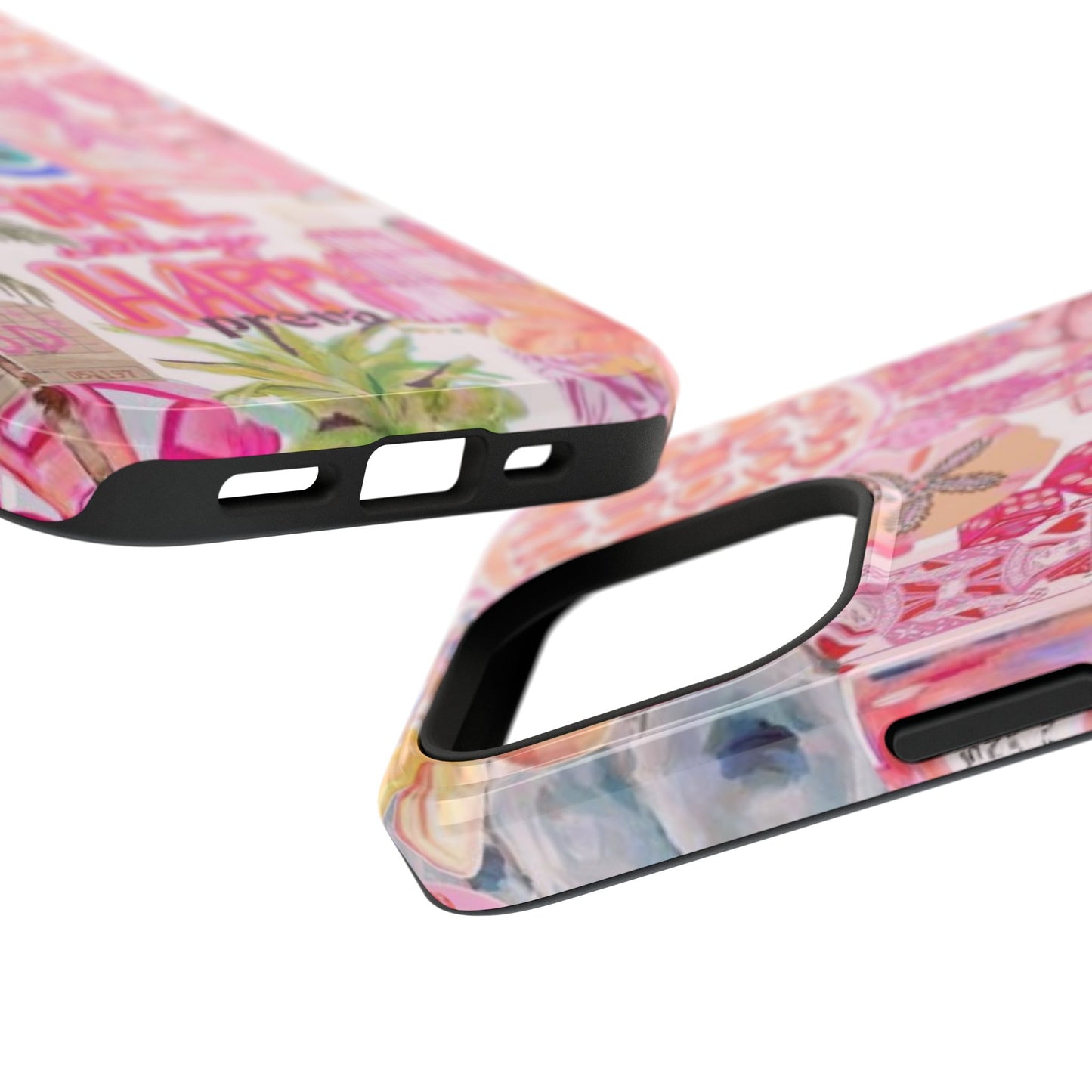 Pink Tropical Collage Phone Case