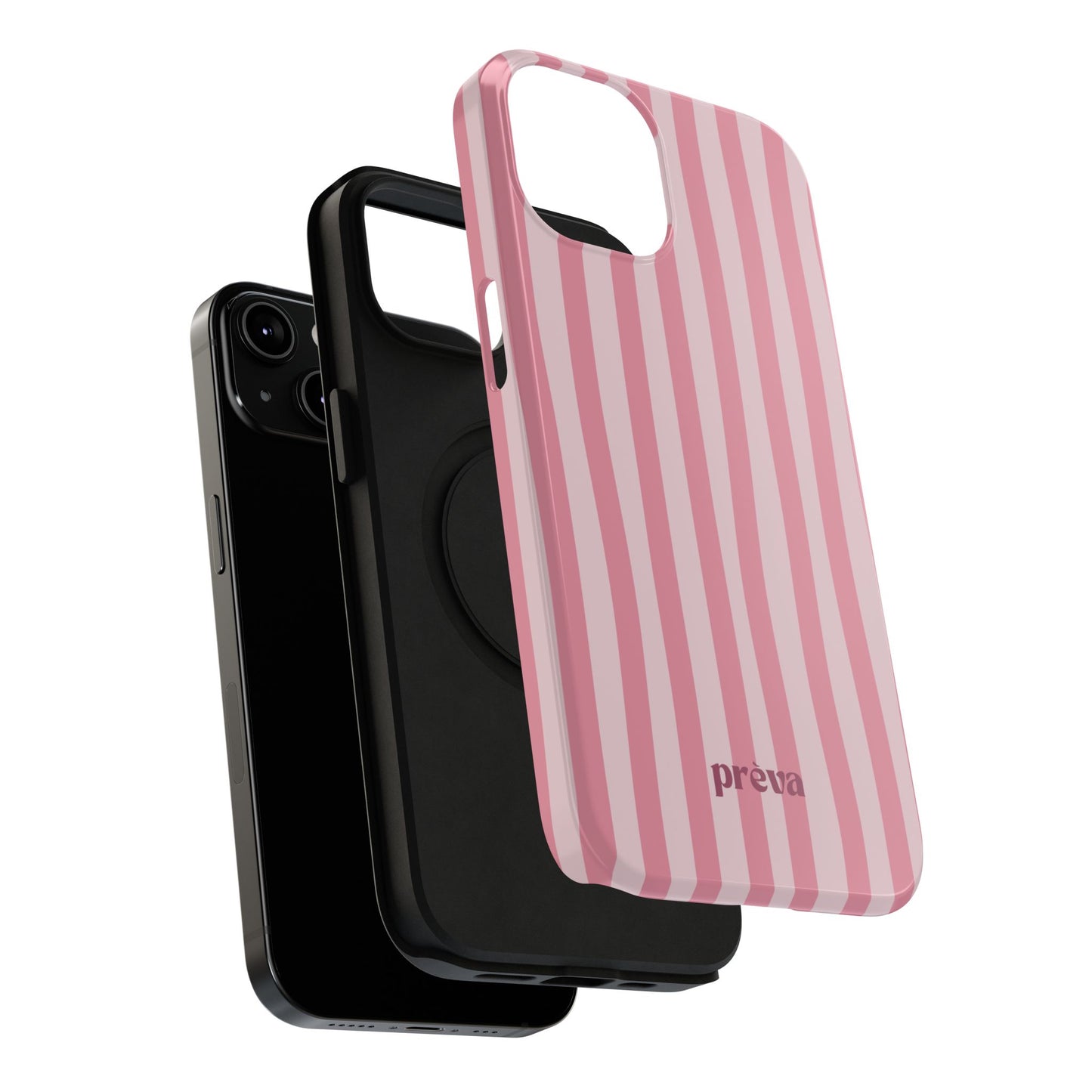 Pink Striped Phone Case