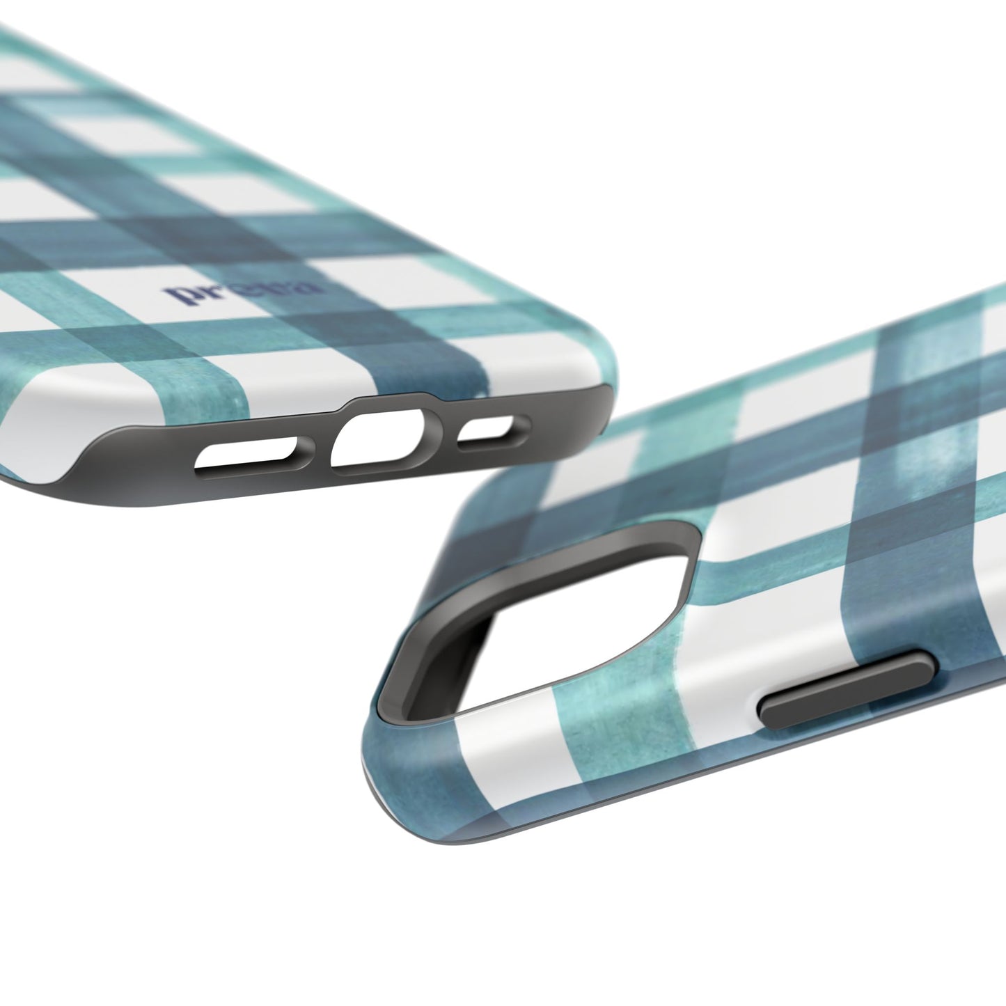 Teal Plaid Phone Case