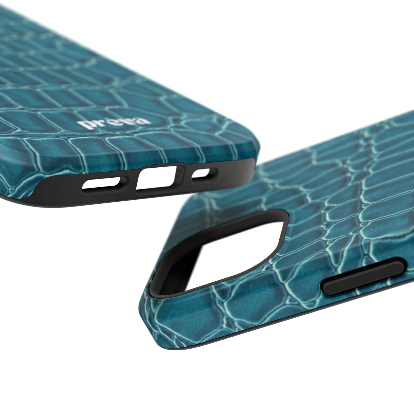 Teal Croc Phone Case