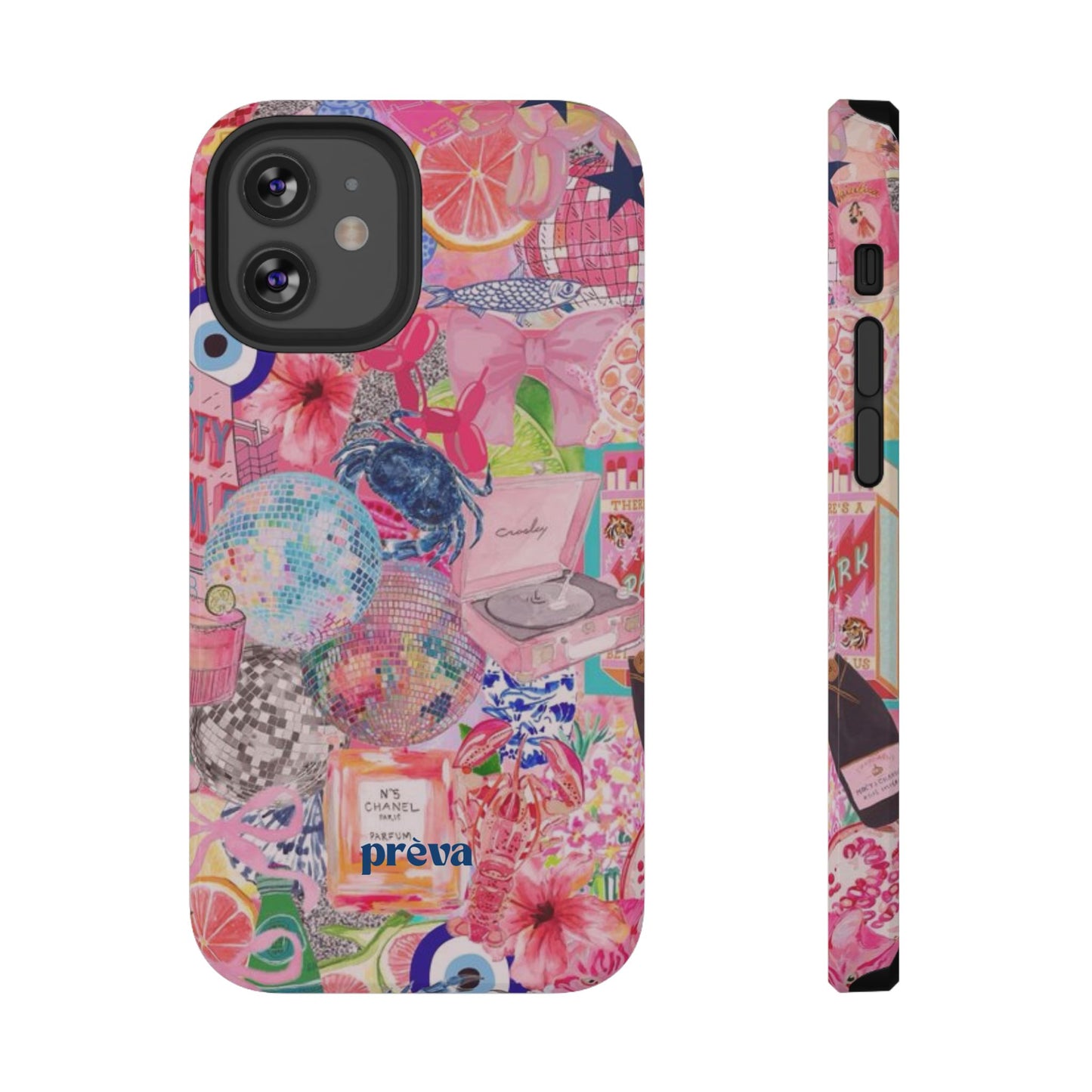 Floral & Pink Collage Phone Case