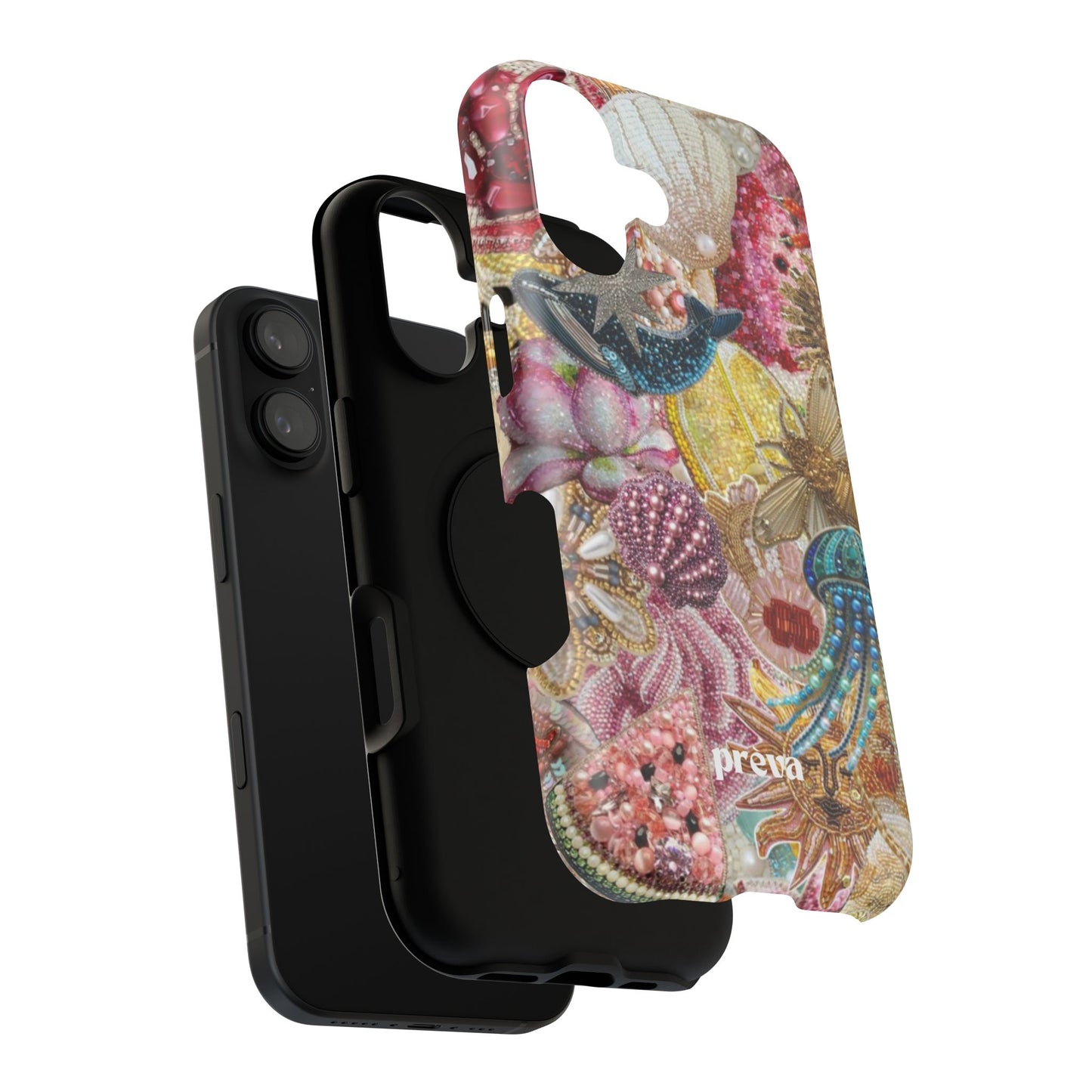 Floral Sea Collage Phone Case