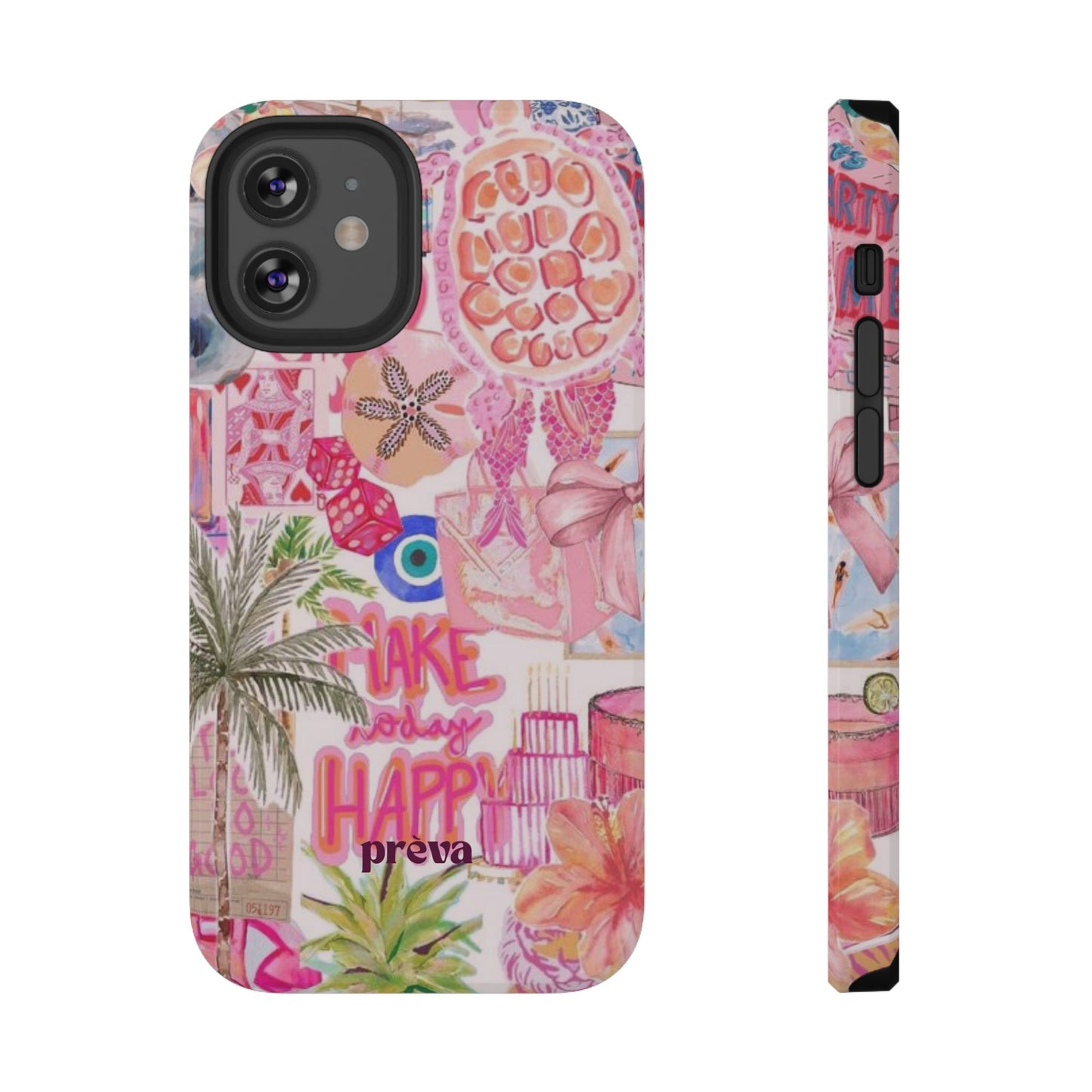 Pink Tropical Collage Phone Case