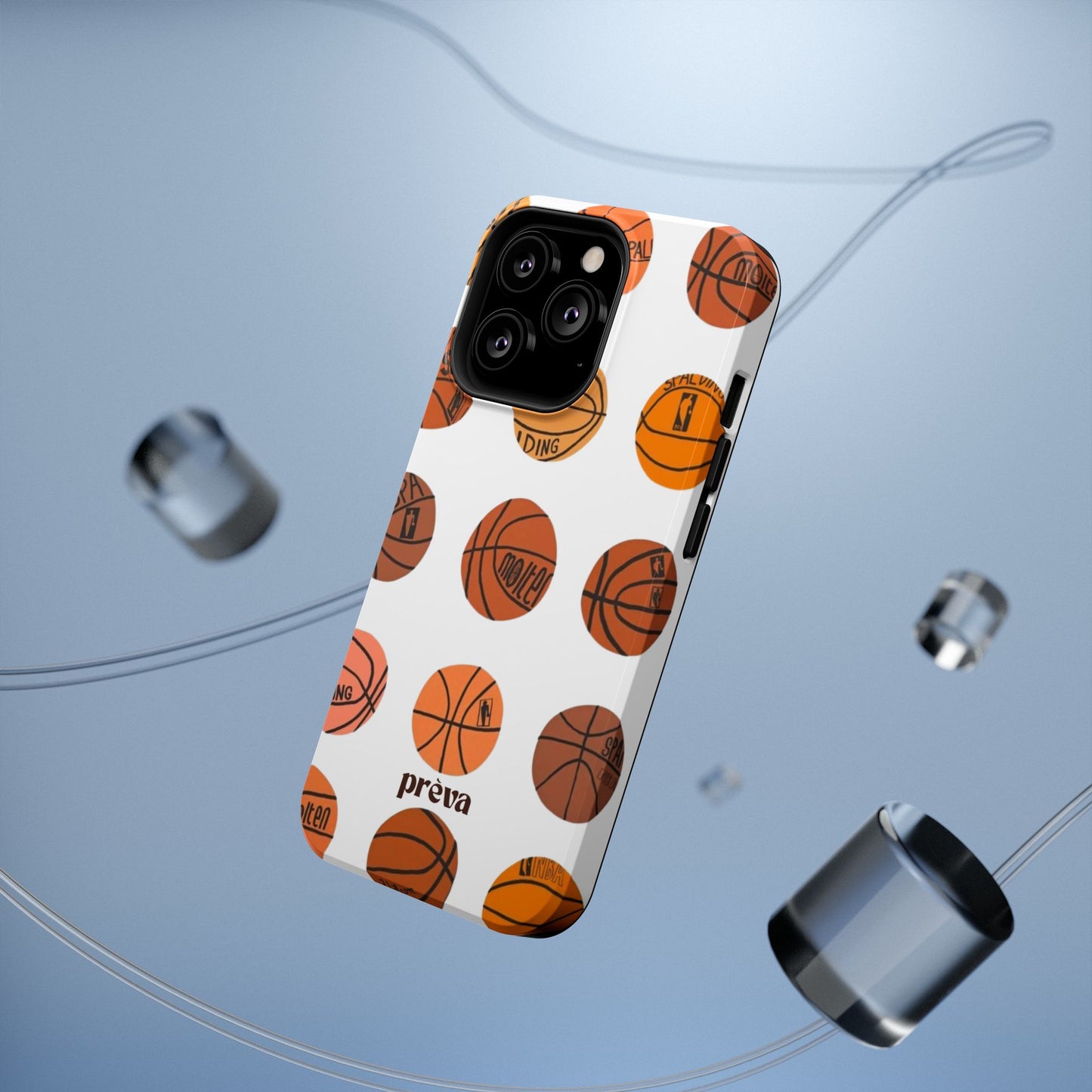 White Basketball Phone Case