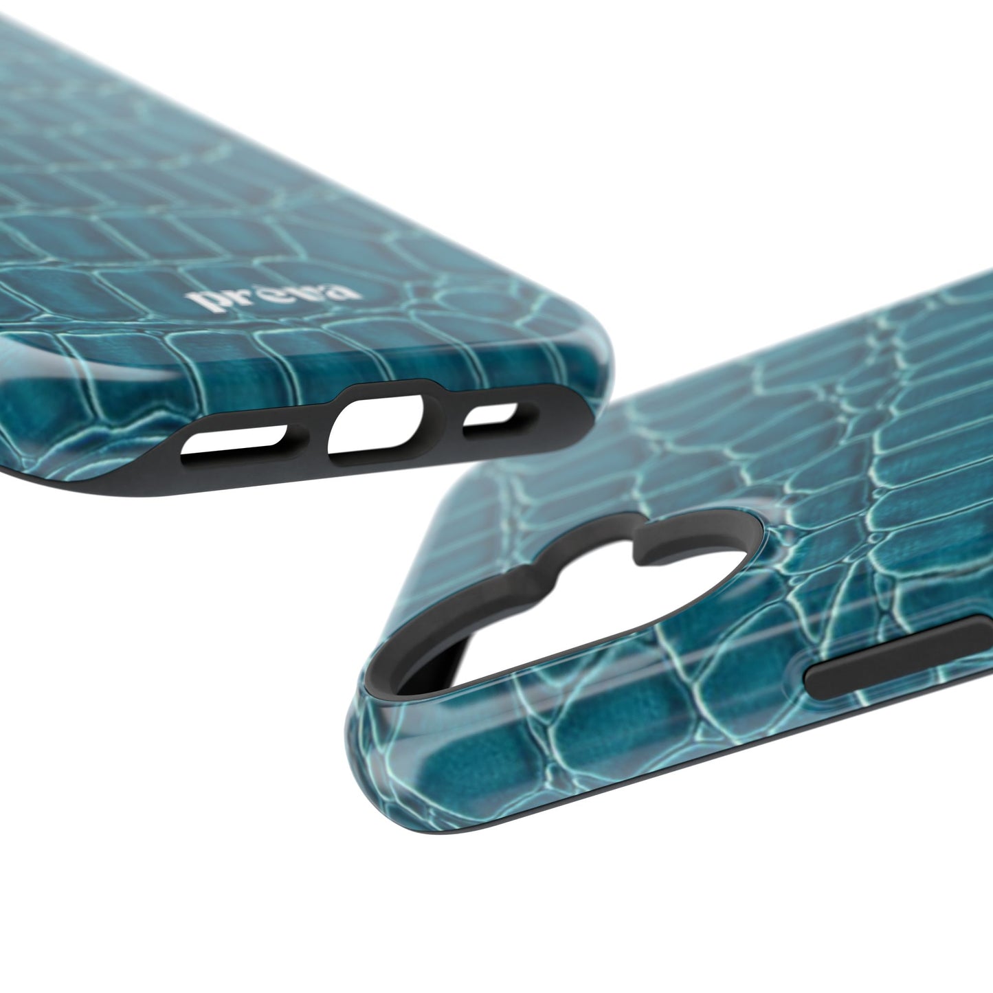 Teal Croc Phone Case