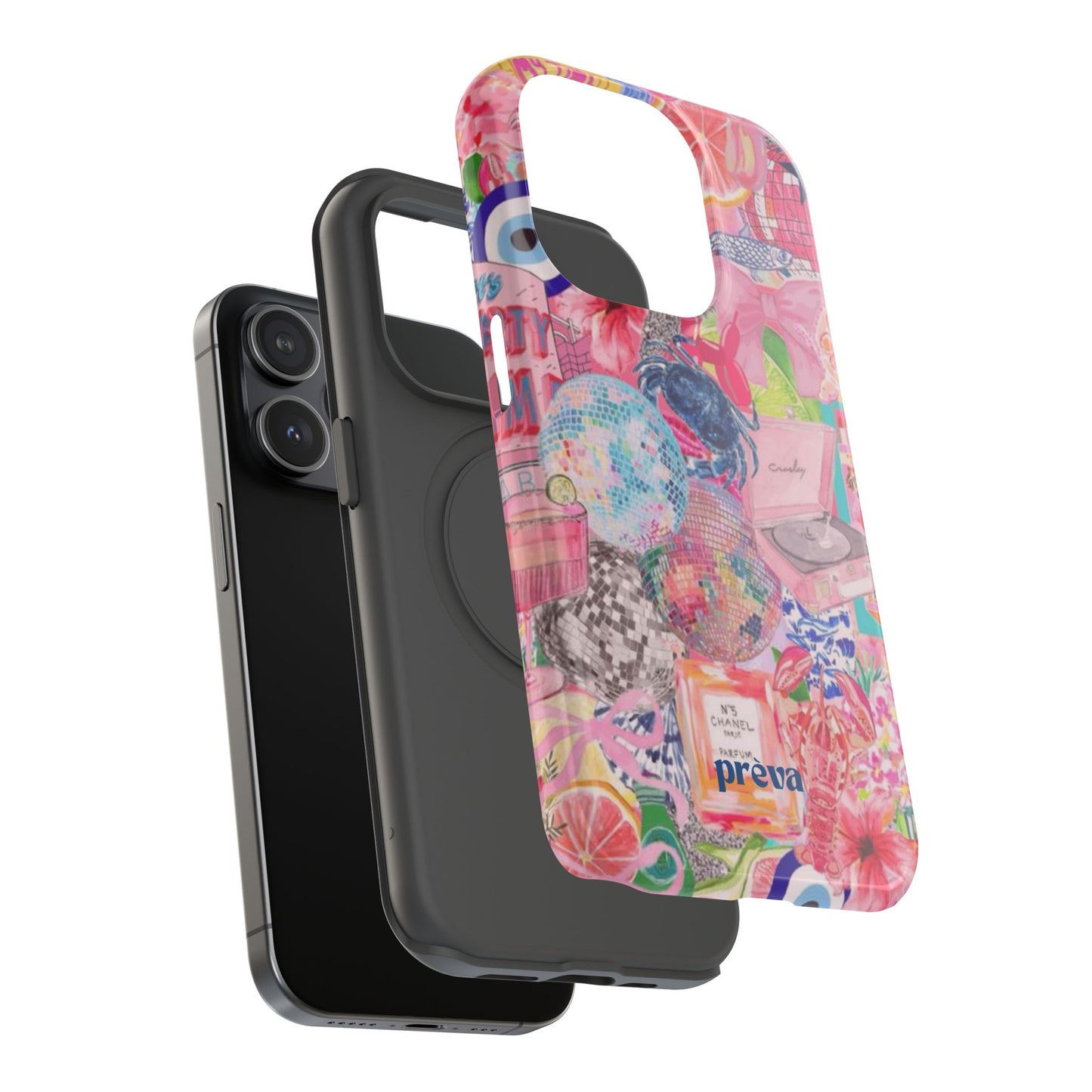 Floral & Pink Collage Phone Case