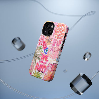 Pink Tropical Collage Phone Case