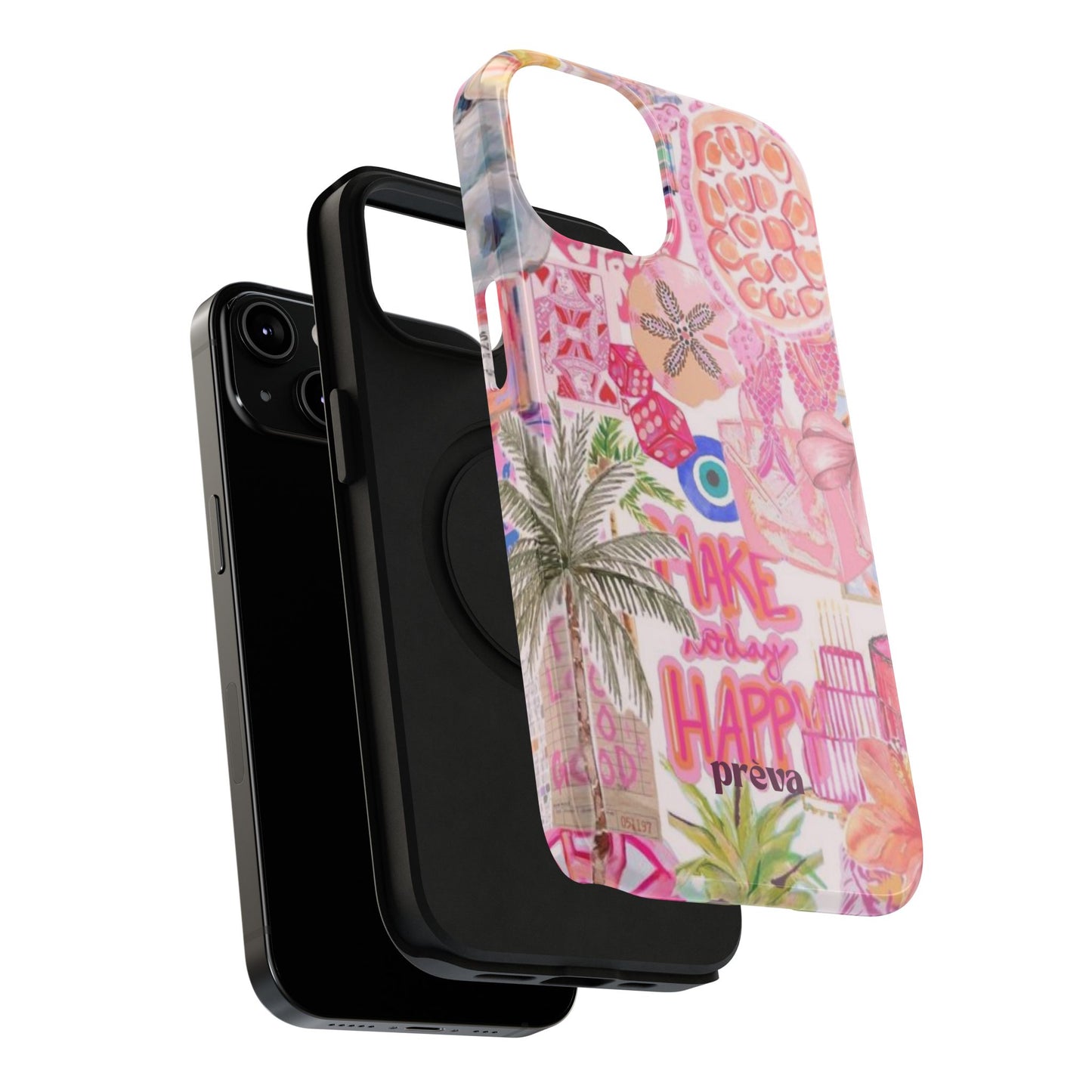 Pink Tropical Collage Phone Case