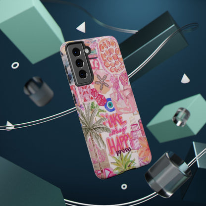 Pink Tropical Collage Phone Case