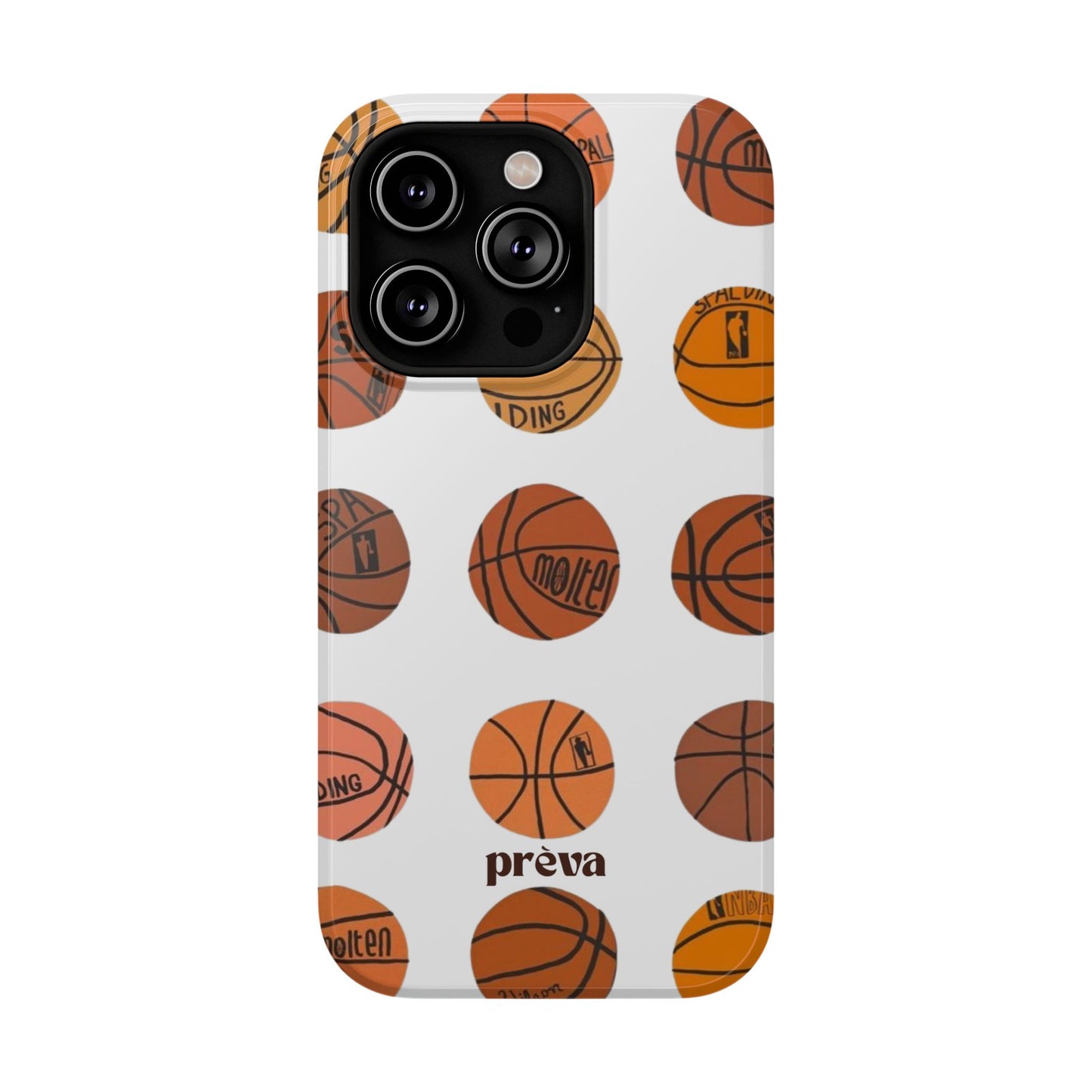 White Basketball Phone Case
