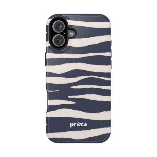 Navy & Cream Zebra Phone Case