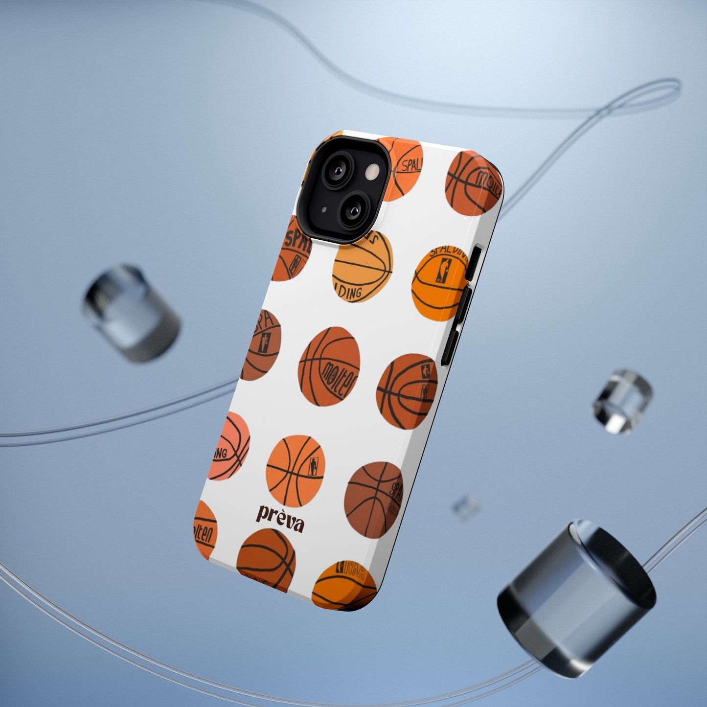 White Basketball Phone Case