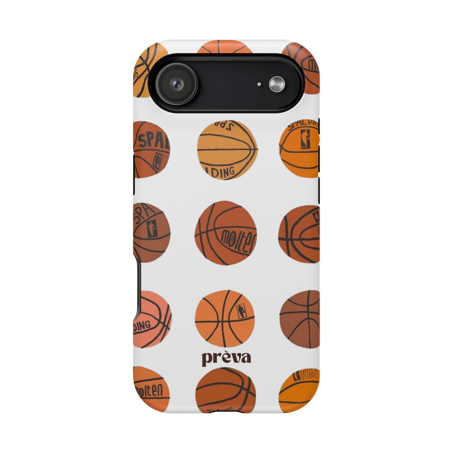 White Basketball Phone Case