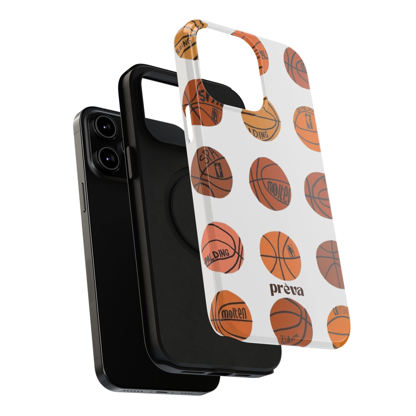 White Basketball Phone Case