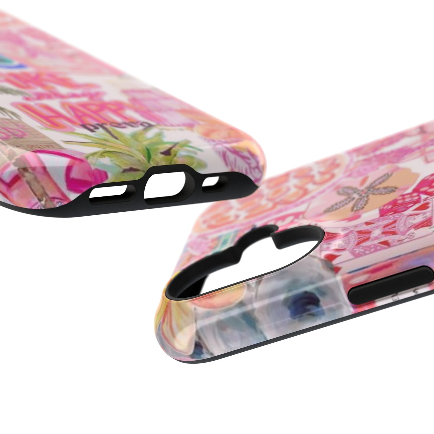 Pink Tropical Collage Phone Case