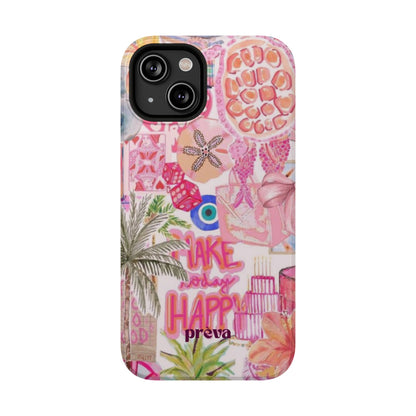 Pink Tropical Collage Phone Case
