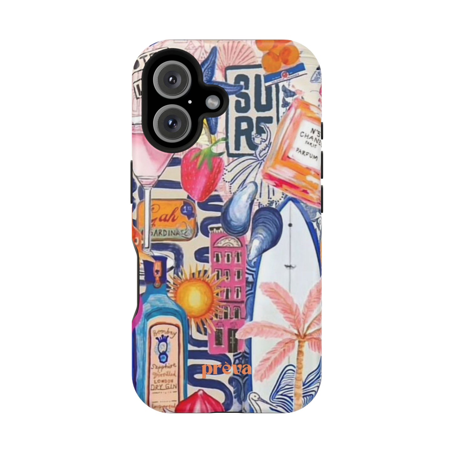 Tropical Beach Collage Phone Case