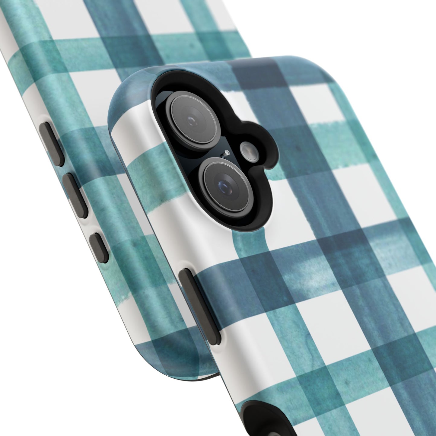 Teal Plaid Phone Case