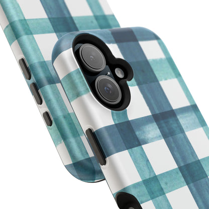 Teal Plaid Phone Case