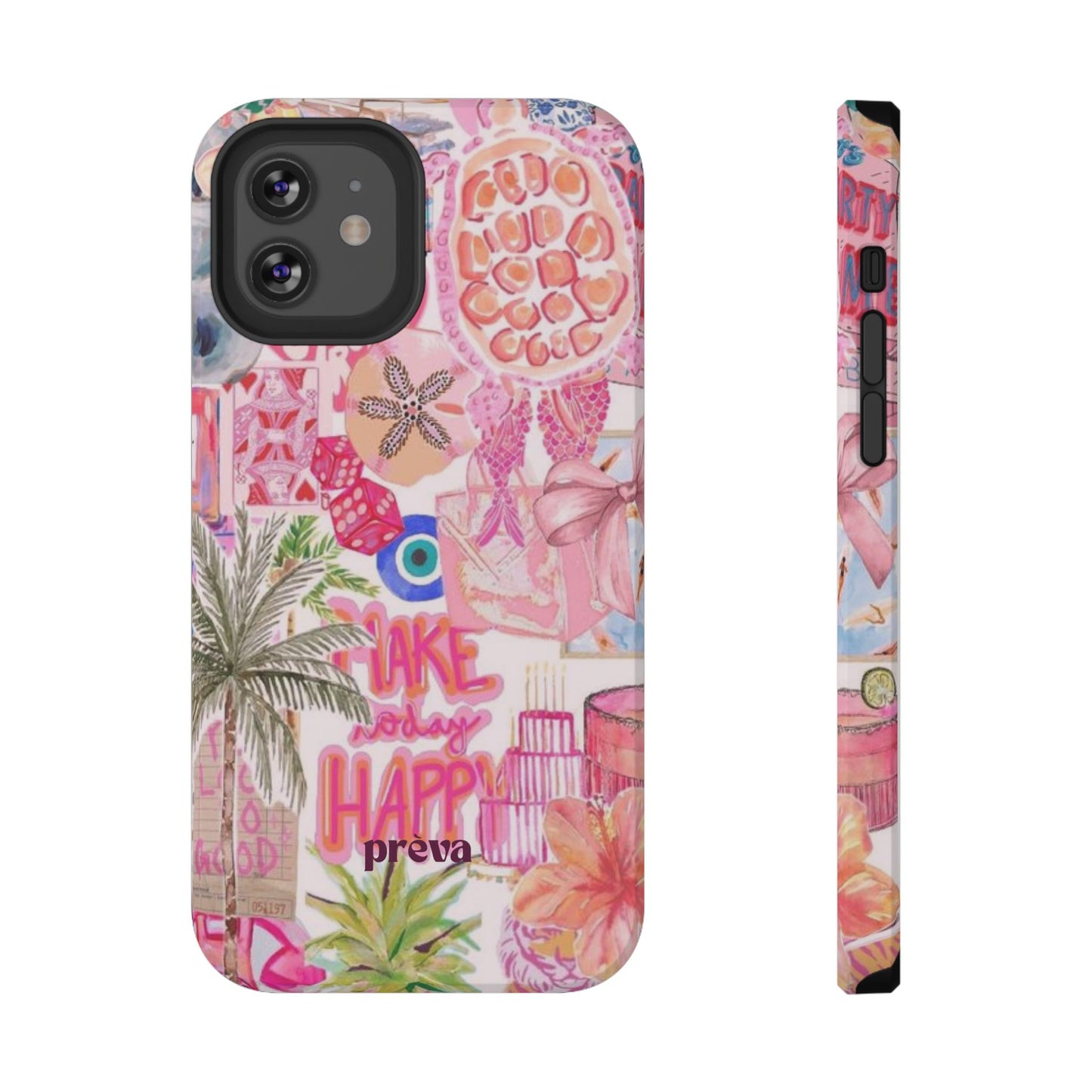 Pink Tropical Collage Phone Case